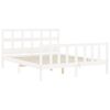 vidaXL Bed Frame without Mattress White 160x200 cm Solid Wood Pine
