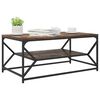 vidaXL Coffee Table Smoked Oak 90 x 50 x 40 cm