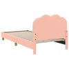 vidaXL Children's Bed Frame with Headboard Pink 90 x 190 cm