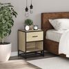 vidaXL Bedside Cabinet Sonoma Oak 40x31x50 cm Engineered Wood