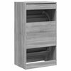 vidaXL Shoe Cabinet with 2 Flip-Drawers Grey Sonoma 60x42x108 cm