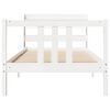 vidaXL Bed Frame with Headboard without Mattress White 90x200 cm