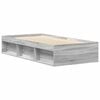 vidaXL Bed Frame without Mattress Grey Sonoma 100x200 cm