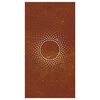 vidaXL Garden Wall Decoration 105x55 cm Corten Steel Sun Design