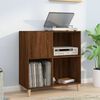vidaXL Record Cabinet Brown Oak 84.5x38x89 cm Engineered Wood