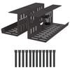 vidaXL Under Desk Cable Management Tray 2 pcs Black 35 x 12 x 13 cm