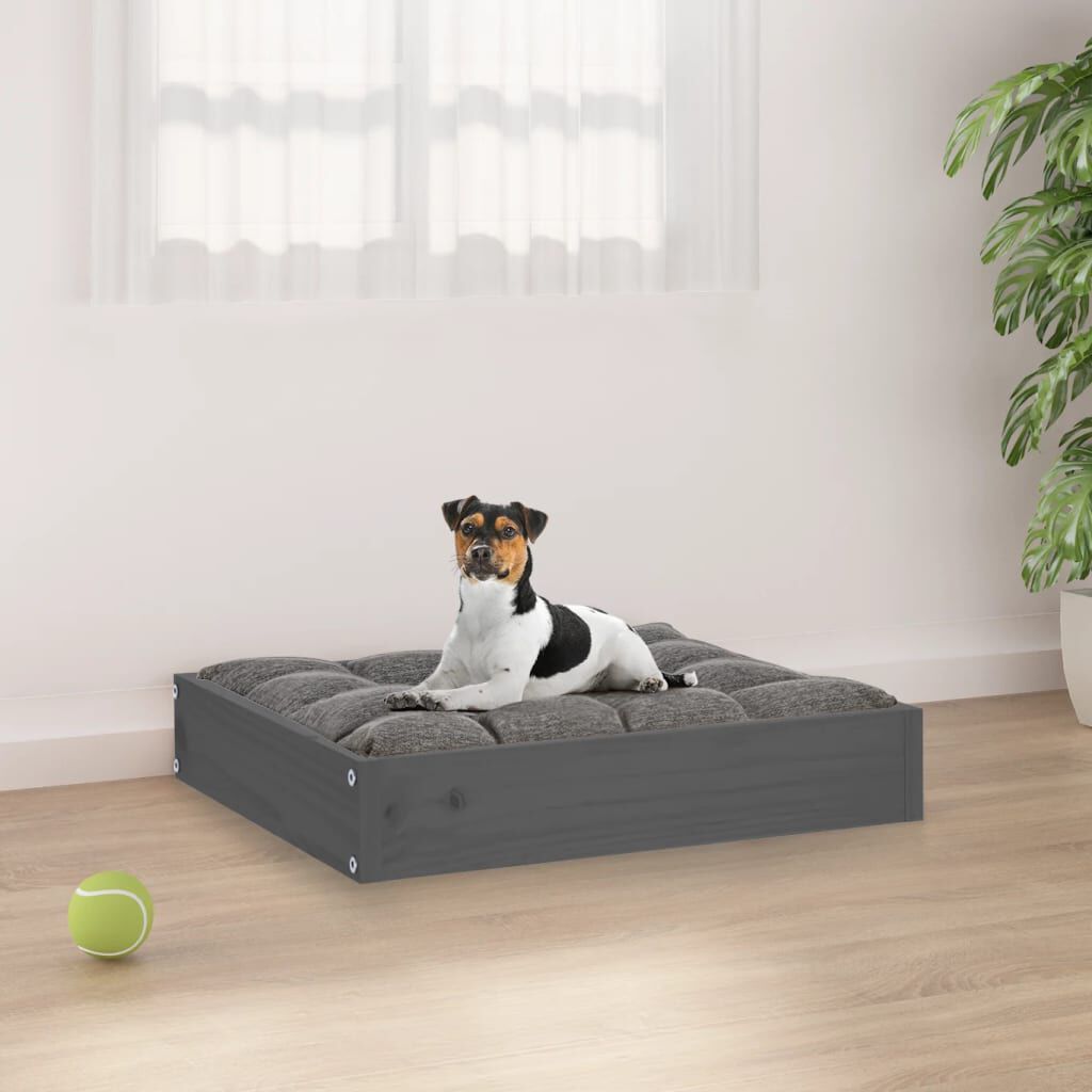 Grey dog shop bed