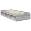 vidaXL Bed Frame with Drawer Grey Sonoma 90 x 190 cm Solid Pine Wood