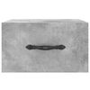 vidaXL Wall-mounted Bedside Cabinets 2 pcs Concrete Grey 35x35x20 cm
