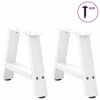 vidaXL Coffee Table Legs A-Shaped 2 pcs White&nbsp;50x(30-31) cm Steel