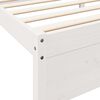vidaXL Bookcase Bed without Mattress White 90x200 cm Solid Wood Pine