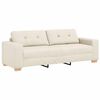 vidaXL Sofa Beige 221 x 78 x 80 cm Linen