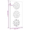 vidaXL Garden Wall Decoration 105x55 cm Corten Steel Leaf Design