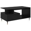 vidaXL Coffee Table Black Oak 90 x 49 x 45 cm Engineered Wood