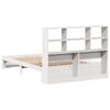 vidaXL Bookcase Bed without Mattress White 140x190cm Solid Wood Pine