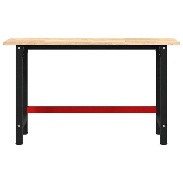 vidaXL Workbench 140x60x81.5 cm Solid Wood Oak