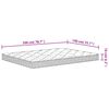 vidaXL Foam Mattress Medium Soft 140x200 cm