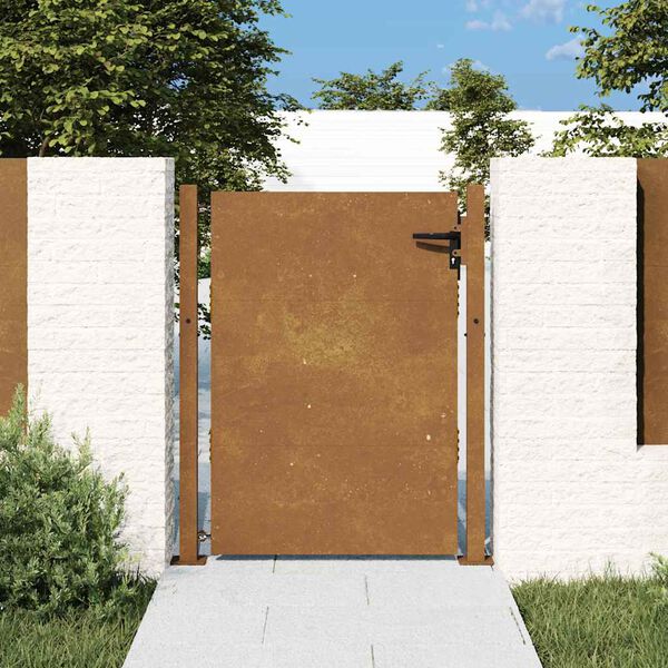 vidaXL Garden Gate 100x150 cm Corten Steel