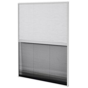 vidaXL Plisse Insect Screen for Windows Aluminium 60x80 cm with Shade