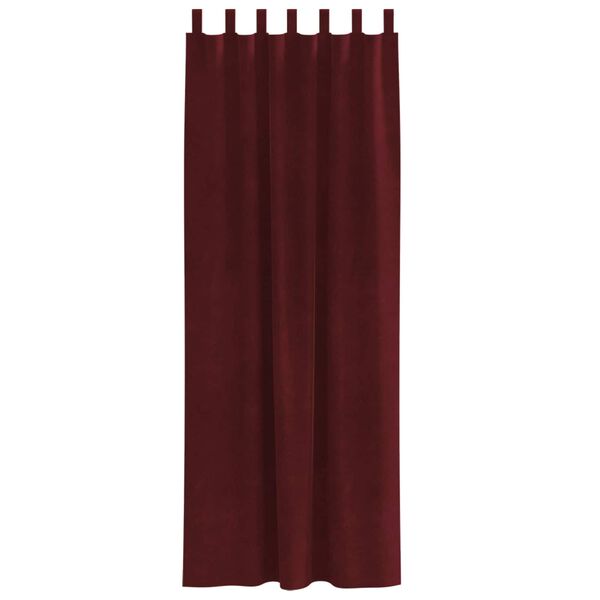 vidaXL Blackout Curtains 2 pcs Wine Red 140 x 245 cm Velvet