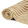 vidaXL Rug Natural and White 60 x 250 cm Jute