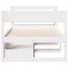 vidaXL Bed Frame without Mattress White 90x200 cm Solid Wood Pine