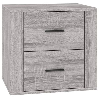 vidaXL Bedside Cabinet Grey Sonoma 50x39x47 cm