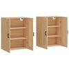vidaXL Wall Mounted Cabinets 2 pcs Sonoma Oak Engineered Wood