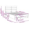 vidaXL Bed Frame with Drawer White 150 x 200 cm Engineered Wood
