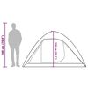 vidaXL Camping Tent Dome 4-Person Blue Waterproof