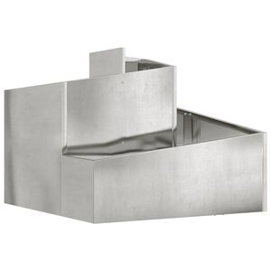 vidaXL Garden Planter Silver 60 x 60 x 50 cm Galvanised Steel