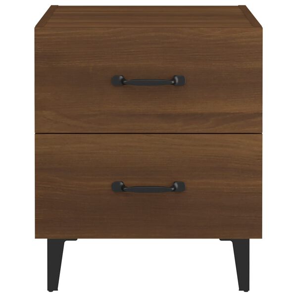 vidaXL Bedside Cabinets 2 pcs Brown Oak 40x35x47.5 cm