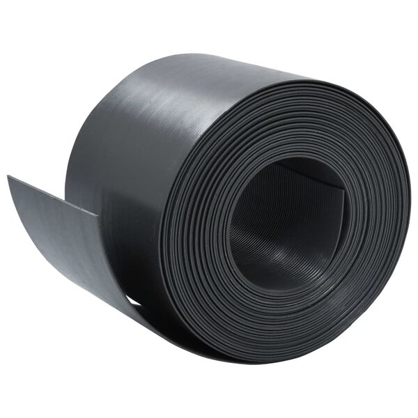 vidaXL Garden Edging Black 10 m 15 cm PE