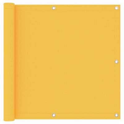 vidaXL Balcony Screen Yellow 90x300 cm Oxford Fabric