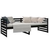 vidaXL Day Bed without Mattress Black 80x200cm Solid Wood Pine