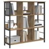 vidaXL Bookshelf Artisan Oak 102 x 32 x 104.5 cm Engineered Wood