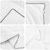vidaXL Winter Duvet with Pillow 2 pcs White Down Feather