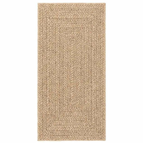 vidaXL Rug ZIZUR Beige 60x110 cm Jute Look Indoor and Outdoor