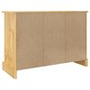 vidaXL Sideboard "Corona" Brown 112x44x78 cm Solid Wood Mexican Pine