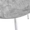 vidaXL Dining Table Concrete and Silver 90x73.5 cm MDF