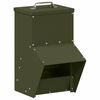 vidaXL Chicken Feeder Olive Green 20 x 25 x35 cm Cold-Rolled Steel