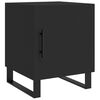 vidaXL Bedside Cabinets 2 pcs Black 40x40x50 cm Engineered Wood