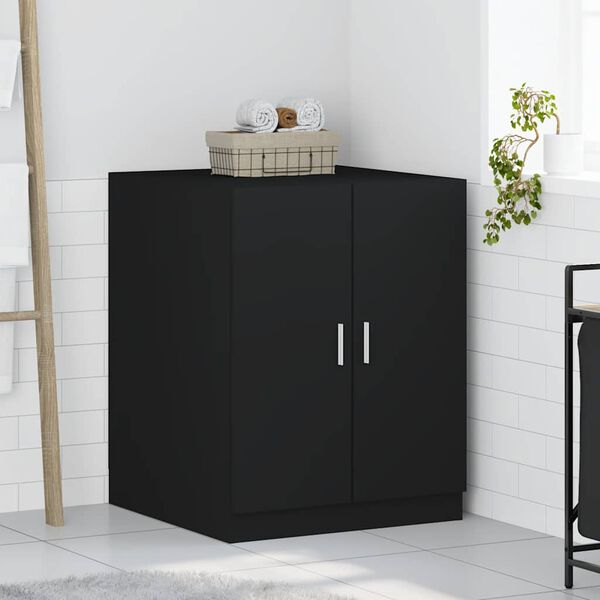 vidaXL Washing Machine Cabinet Black 71x71.5x91.5 cm