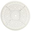 vidaXL 5 Piece Bistro Set Cast Aluminium White