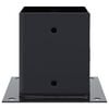 vidaXL Post Bases Square 12 pcs Anthracite 121x121 mm Powder-coated Steel