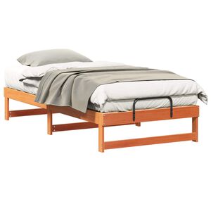 vidaXL Bed Frame Brown 90 x 190 cm Solid Pine Wood
