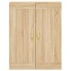 vidaXL Wall Mounted Cabinets 2 pcs Sonoma Oak Engineered Wood