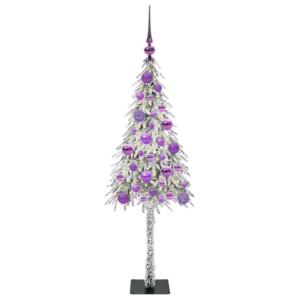 vidaXL Christmas Tree with 150 LEDs White 120 cm PE and Steel