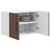 vidaXL Kitchen Wall Cabinets with Door 2 pcs Brown Oak 60 x 31 x 40 cm