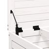 vidaXL Garden Footstool White 62x63.5x32 cm Solid Wood Pine